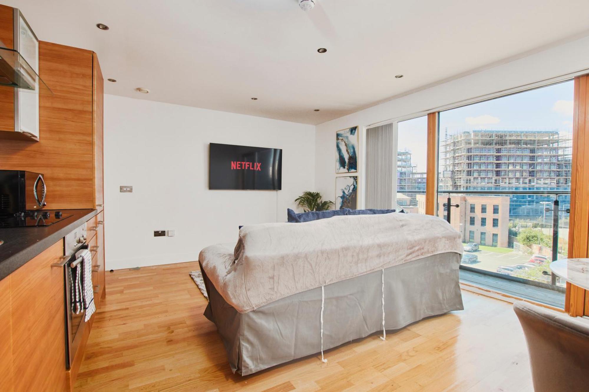 King Deluxe City Apt Large Balcony& Free Parking! Leeds  Pokój zdjęcie